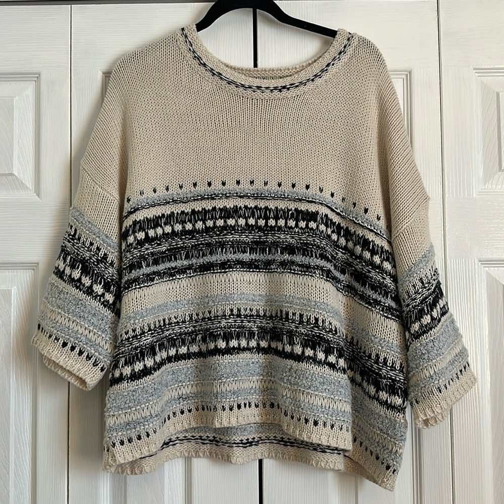 Matilda Jane Women’s Good Hart Azle Sleeve Striped Sweater